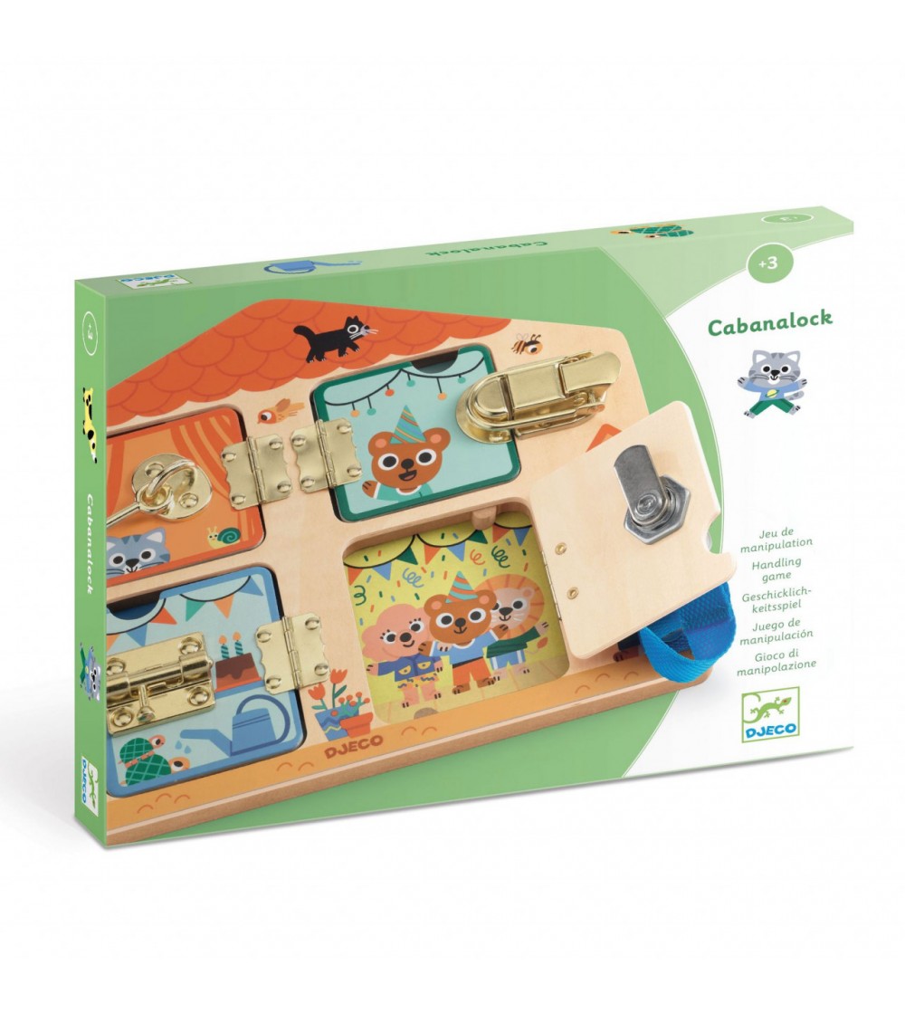 Joc educativ Cabanalock, Djeco - Jocuri de observație și atenție