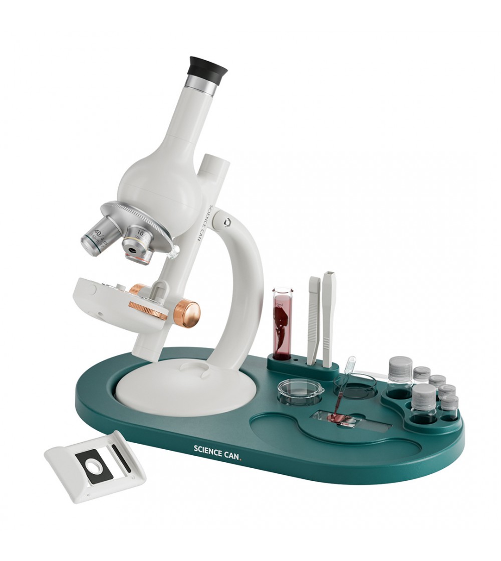 Joc STEM Set de laborator Microscop 1600, TopBright - Jocuri STEM