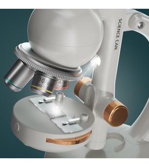 Joc STEM Set de laborator Microscop 1600, TopBright - Jocuri STEM