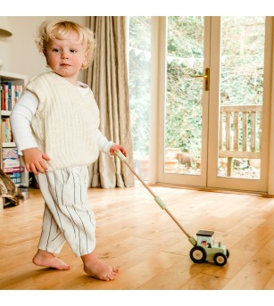Jucarie de impins tractor, Orange Tree Toys - Jucării de tras și împins