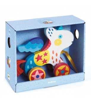 Jucarie de tras Unicorn, Djeco - Jucării bebeluși