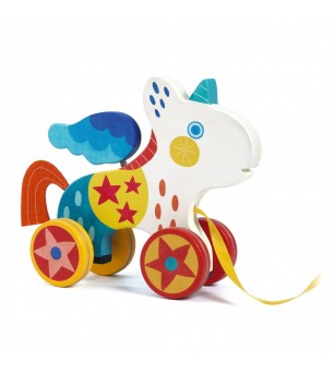 Jucarie de tras Unicorn, Djeco - Jucării bebeluși