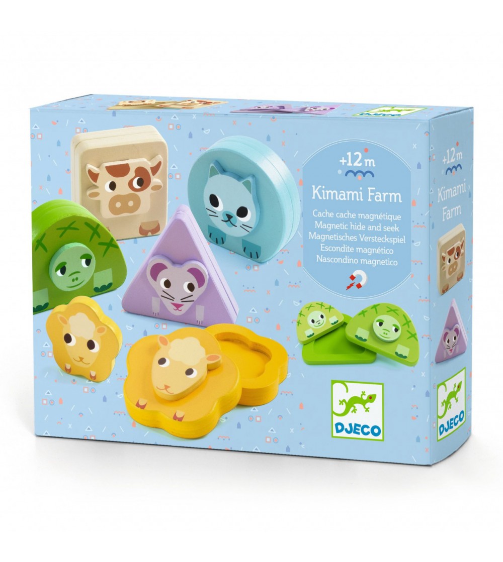 Jucarie educativa bebe Kimami Farm, Djeco - Jucării bebeluși