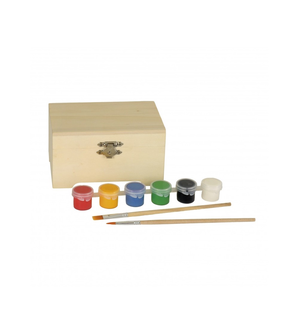 Joc creativ Cutie din lemn de pictat, Egmont Toys - Seturi de pictura și desenat