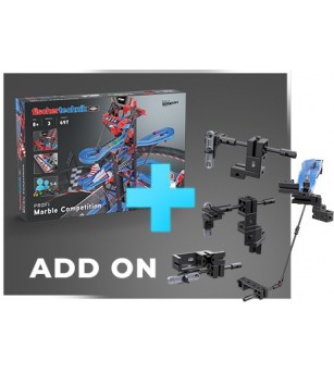 Kit STEM Completare pentru Cursa cu bile metalice - Intrecerea, Fischertechnik - Jocuri STEM
