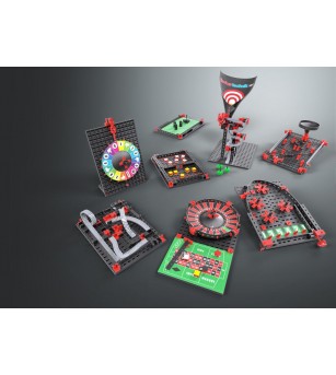 Kit STEM Construieste si joaca 8 jocuri, Fischertechnik - Jocuri STEM