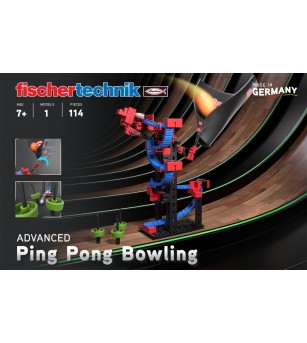 Kit STEM Construieste si joaca Ping pong bowling, Fischertechnik - Jocuri STEM