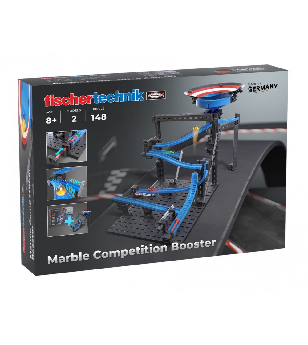 Kit STEM Cursa cu bile metalice - Booster, Fischertechnik - Jocuri construcție