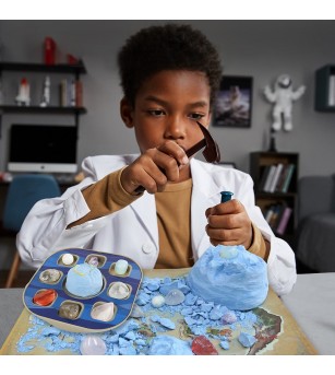 Kit STEM de excavare pietre prețioase din "Marea gaură albastră" Belize, TopBright - Jocuri STEM