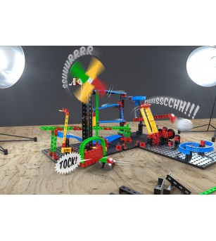 Kit STEM Reactii in lant, Fischertechnik - Jocuri STEM