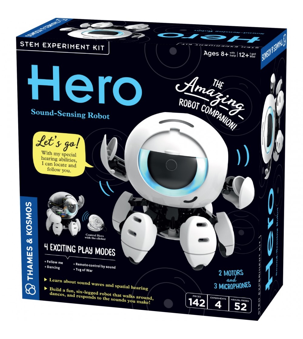 Kit STEM Robot cu detectare sonora, Thames & Kosmos - Jocuri STEM Kit STEM Robot cu detectare sonora, Thames & Kosmos - Jocuri STEM