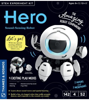 Kit STEM Robot cu detectare sonora, Thames & Kosmos - Jocuri STEM Kit STEM Robot cu detectare sonora, Thames & Kosmos - Jocuri STEM