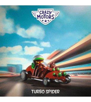 Masina de curse Turbo Spider, Colectia Crazy Motors, Djeco - Vehicule de jucărie