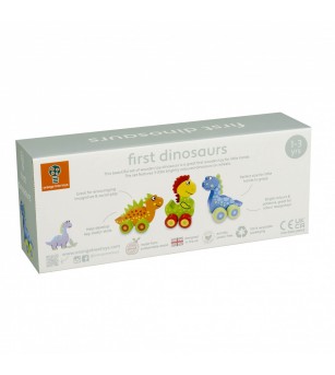Primii mei dinozauri - set jucarii cu roti, Orange Tree Toys - Jucării bebeluși