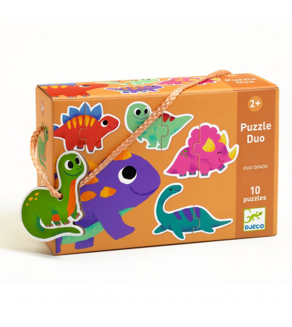 Puzzle duo Micii Dinozauri, Djeco - Puzzle copii