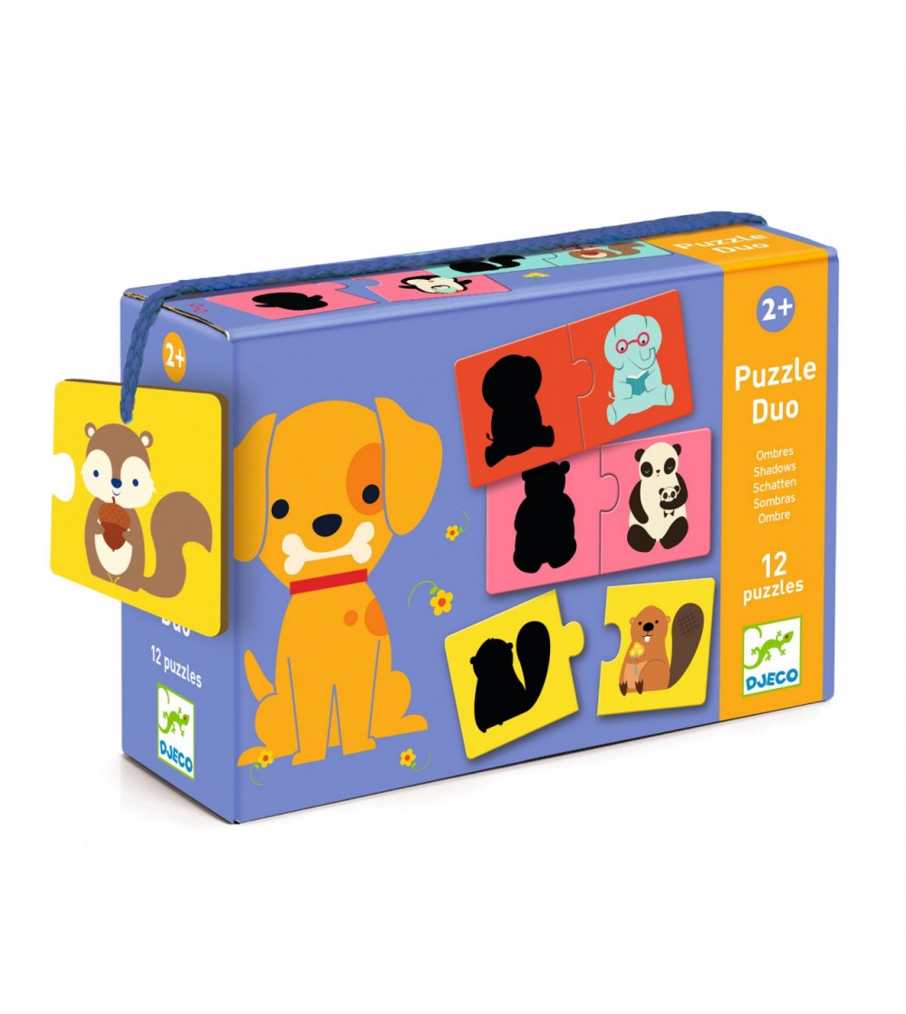 Puzzle duo Siluete, Djeco - Puzzle copii