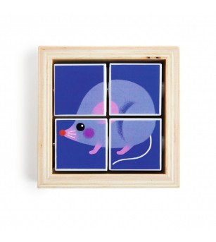 Puzzle forme rotative Tournibist, Djeco - Puzzle lemn