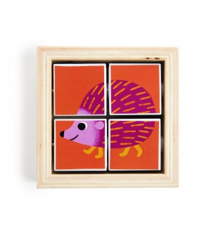 Puzzle forme rotative Tournibist, Djeco - Puzzle lemn