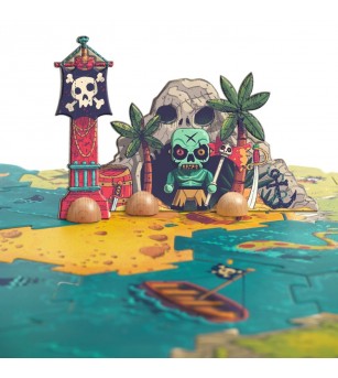 Puzzle gigant Batalia, Djeco - Puzzle de podea