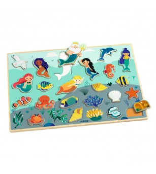 Puzzle lemn Ocean, Djeco - Puzzle lemn