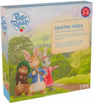 Puzzle Peter Rabbit™ cu numere, Orange Tree Toys - Puzzle incastru