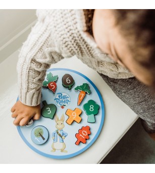 Puzzle Peter Rabbit™ cu numere, Orange Tree Toys - Puzzle incastru