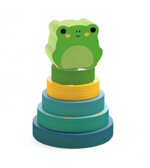 Puzzle si joc din lemn de stivuit, Djeco - Jucării de lemn si Montessori Puzzle si joc din lemn de stivuit, Djeco - Jucării de lemn si Montessori