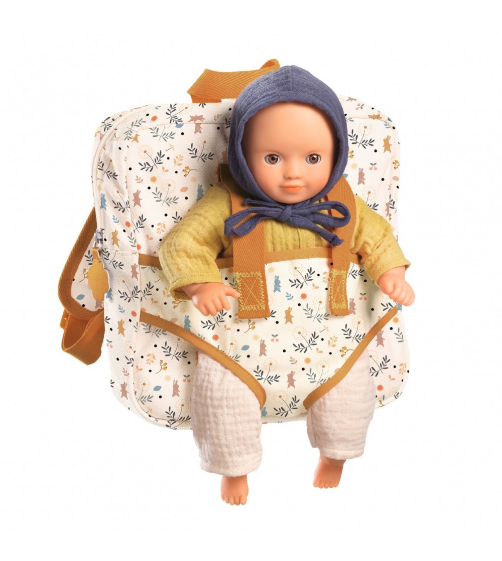 Rucsac cu port bebe, Djeco - Ghiozdane Rucsac cu port bebe, Djeco - Ghiozdane