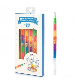 Set 6 pixuri cu gel, Djeco - Pixuri și rollere Set 6 pixuri cu gel, Djeco - Pixuri și rollere