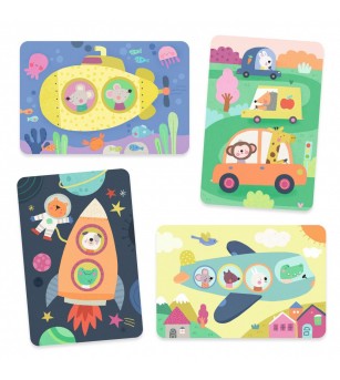 Set pictura cu apa Vehicule, Djeco - Pictura cu apa