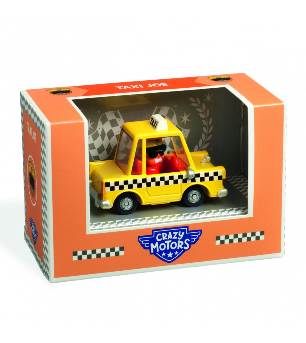 Taxiul lui Joe, Colectia Crazy Motors, Djeco - Vehicule de jucărie