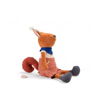 Veverita jucarie muzicala textil pentru bebe, Moulin Roty - Jucării bebeluși