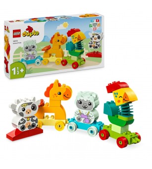 LEGO DUPLO: Tren cu animale - 10412, 19 piese, 1.5 + ani - LEGO DUPLO
