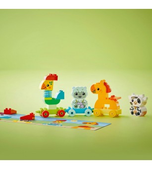 LEGO DUPLO: Tren cu animale - 10412, 19 piese, 1.5 + ani - LEGO DUPLO