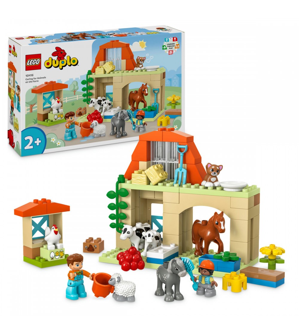 LEGO DUPLO: Ingrijirea animalelor la ferma - 10416, 74 piese, 2 + ani - LEGO DUPLO LEGO DUPLO: Ingrijirea animalelor la ferma - 10416, 74 piese, 2 + ani - LEGO DUPLO