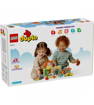 LEGO DUPLO: Ingrijirea animalelor la ferma - 10416, 74 piese, 2 + ani - LEGO DUPLO LEGO DUPLO: Ingrijirea animalelor la ferma - 10416, 74 piese, 2 + ani - LEGO DUPLO