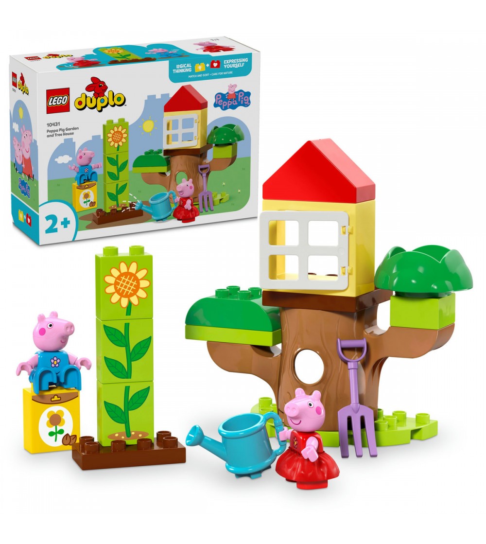 LEGO DUPLO: Purcelusa Peppa: Gradina si casa din copac - 10431, 20 piese, 2 + ani - LEGO DUPLO LEGO DUPLO: Purcelusa Peppa: Gradina si casa din copac - 10431, 20 piese, 2 + ani - LEGO DUPLO