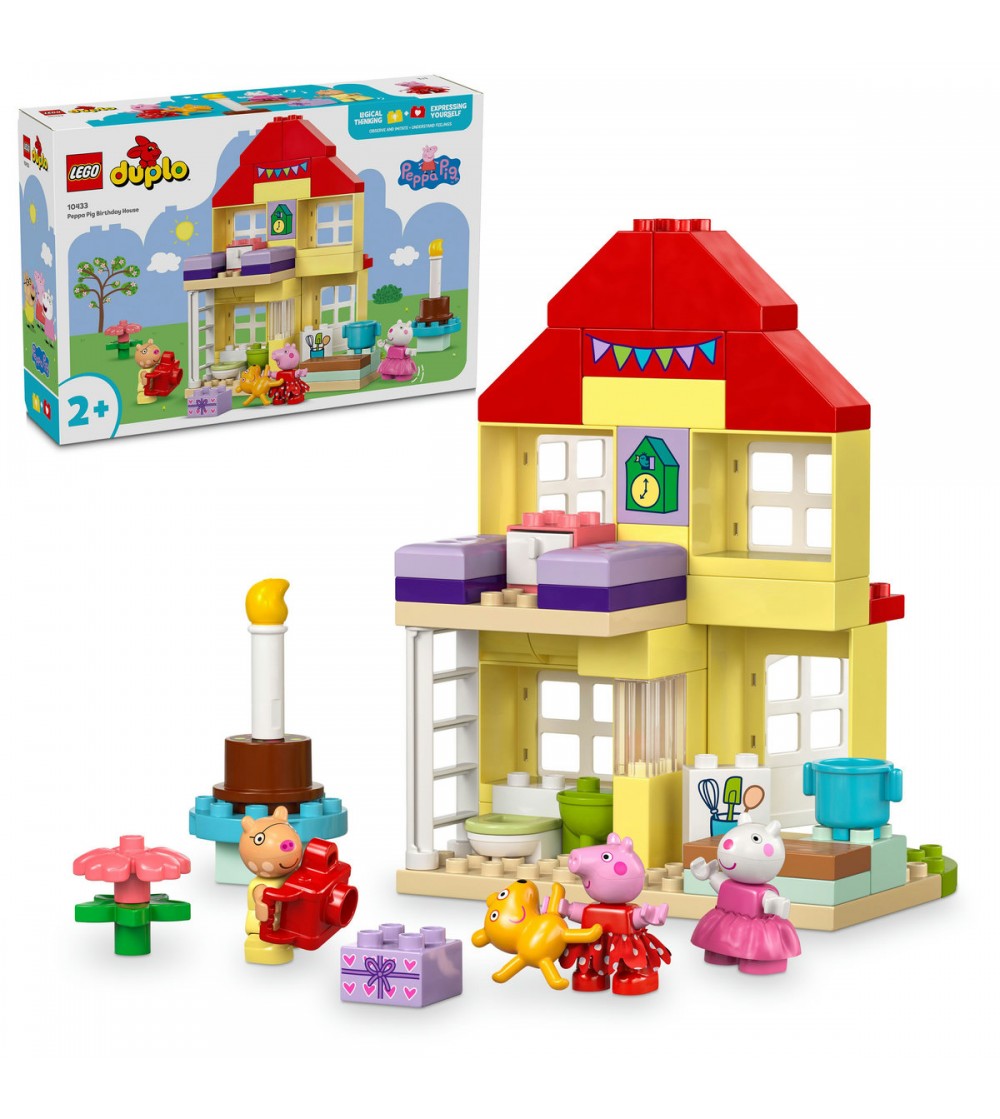 LEGO DUPLO: Purcelusa Peppa si casa aniversara - 10433, 59 piese, 2 + ani - LEGO DUPLO LEGO DUPLO: Purcelusa Peppa si casa aniversara - 10433, 59 piese, 2 + ani - LEGO DUPLO