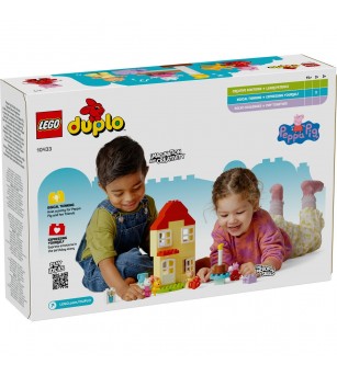 LEGO DUPLO: Purcelusa Peppa si casa aniversara - 10433, 59 piese, 2 + ani - LEGO DUPLO LEGO DUPLO: Purcelusa Peppa si casa aniversara - 10433, 59 piese, 2 + ani - LEGO DUPLO