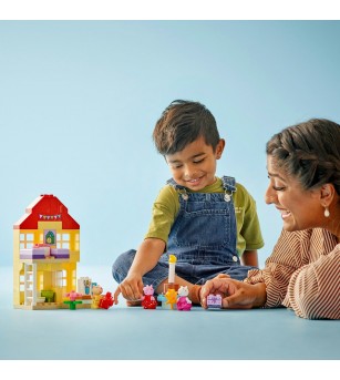 LEGO DUPLO: Purcelusa Peppa si casa aniversara - 10433, 59 piese, 2 + ani - LEGO DUPLO LEGO DUPLO: Purcelusa Peppa si casa aniversara - 10433, 59 piese, 2 + ani - LEGO DUPLO