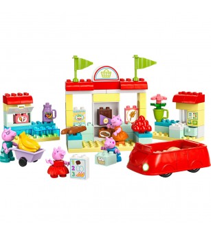 LEGO DUPLO: Purcelusa Peppa si Supermarketul - 10434, 70 piese, 2 + ani - LEGO DUPLO