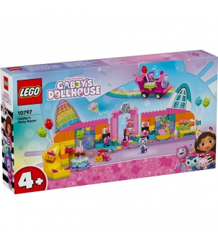 LEGO Gabby s Dollhouse: Camera de party a lui Gabby - 10797, 252 piese, 4 + ani - LEGO Gabby s Dollhouse