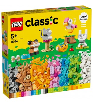 LEGO Classic: Animale de companie creative - 11034, 450 piese, 5 + ani - LEGO Classic
