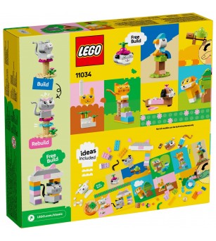LEGO Classic: Animale de companie creative - 11034, 450 piese, 5 + ani - LEGO Classic