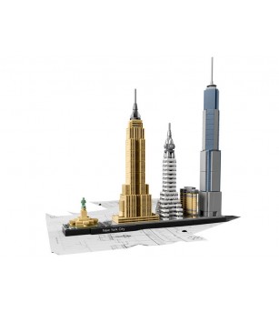 LEGO Architecture: New York - 21028, 598 piese, 12 + ani -  LEGO Architecture