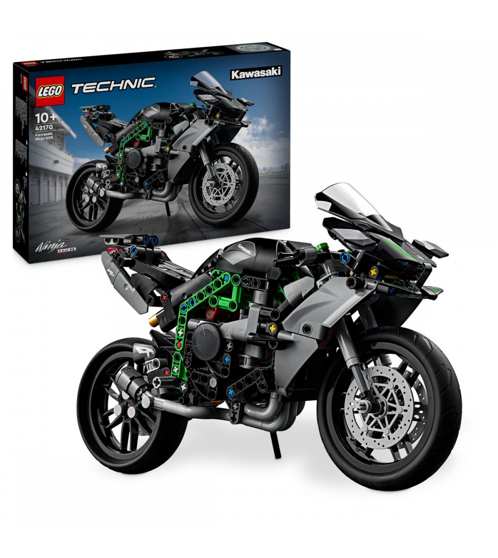 LEGO Technic: Motocicleta Kawasaki Ninja H2R - 42170, 643 piese, 10 + ani - LEGO Technic