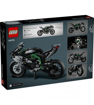 LEGO Technic: Motocicleta Kawasaki Ninja H2R - 42170, 643 piese, 10 + ani - LEGO Technic