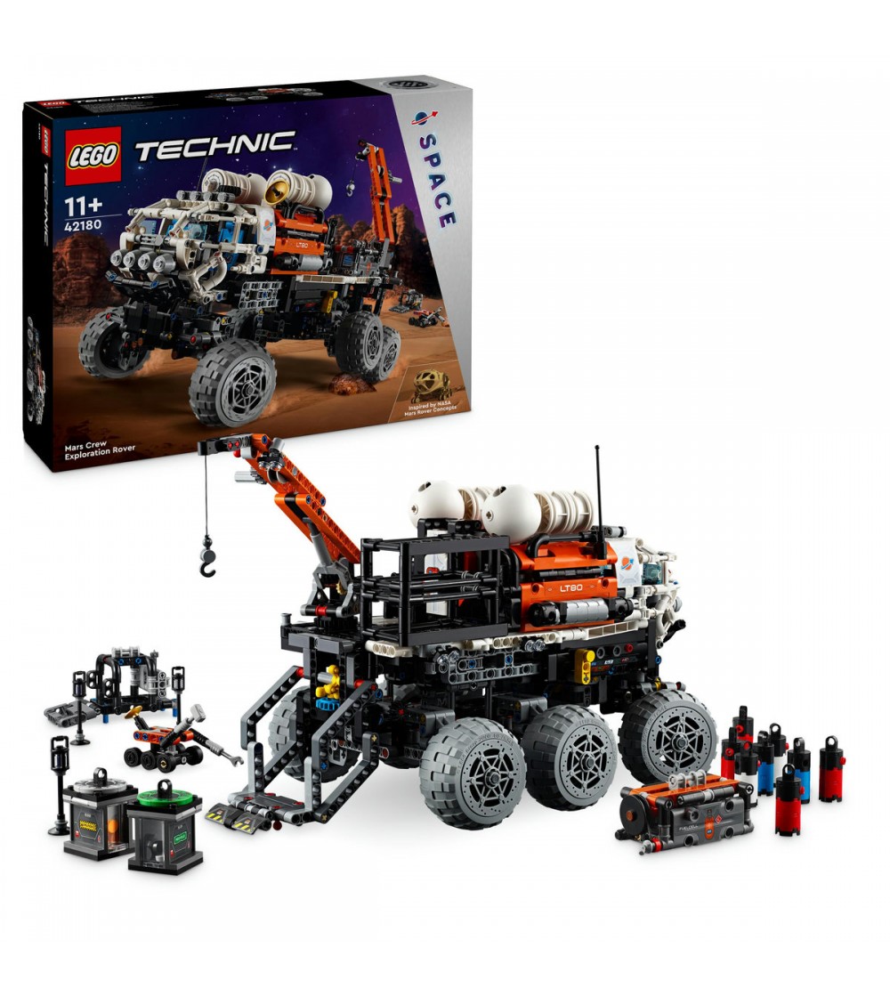LEGO Technic: Rover de explorare pe Marte cu echipaj - 42180, 1599 piese, 11 + ani - LEGO Technic