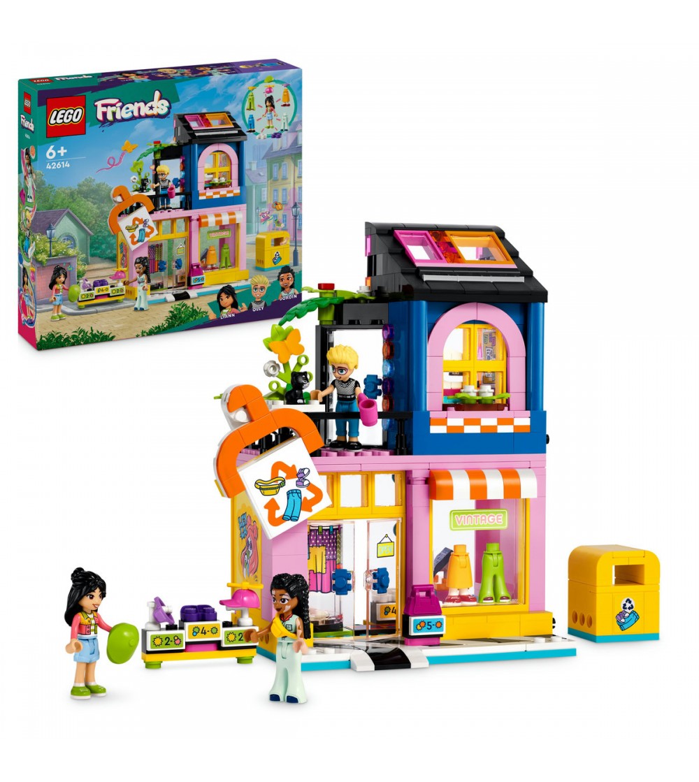 LEGO Friends: Magazine de moda vintage - 42614, 409 piese, 6 + ani - LEGO Friends