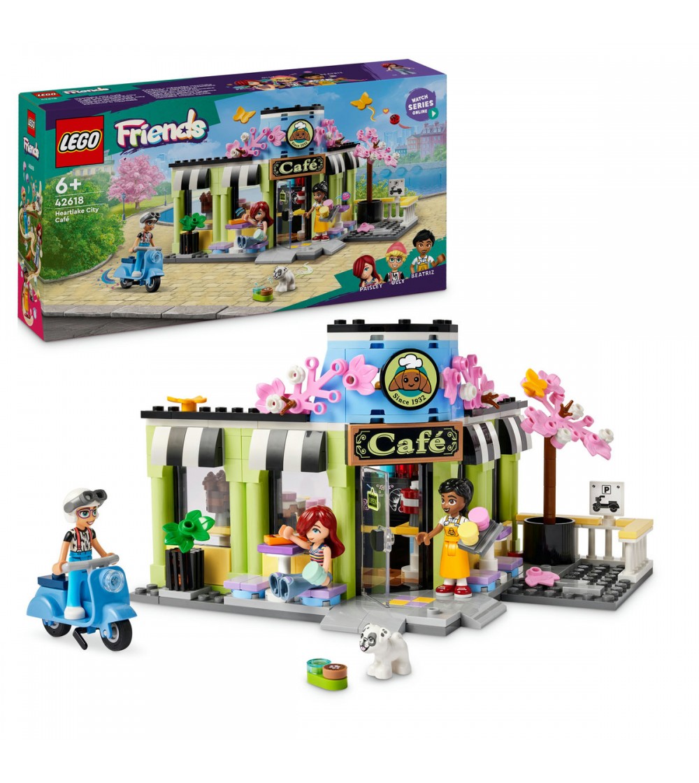 LEGO Friends: Cafenea din orasul Heartlake - 42618, 426 piese, 6 + ani - LEGO Friends